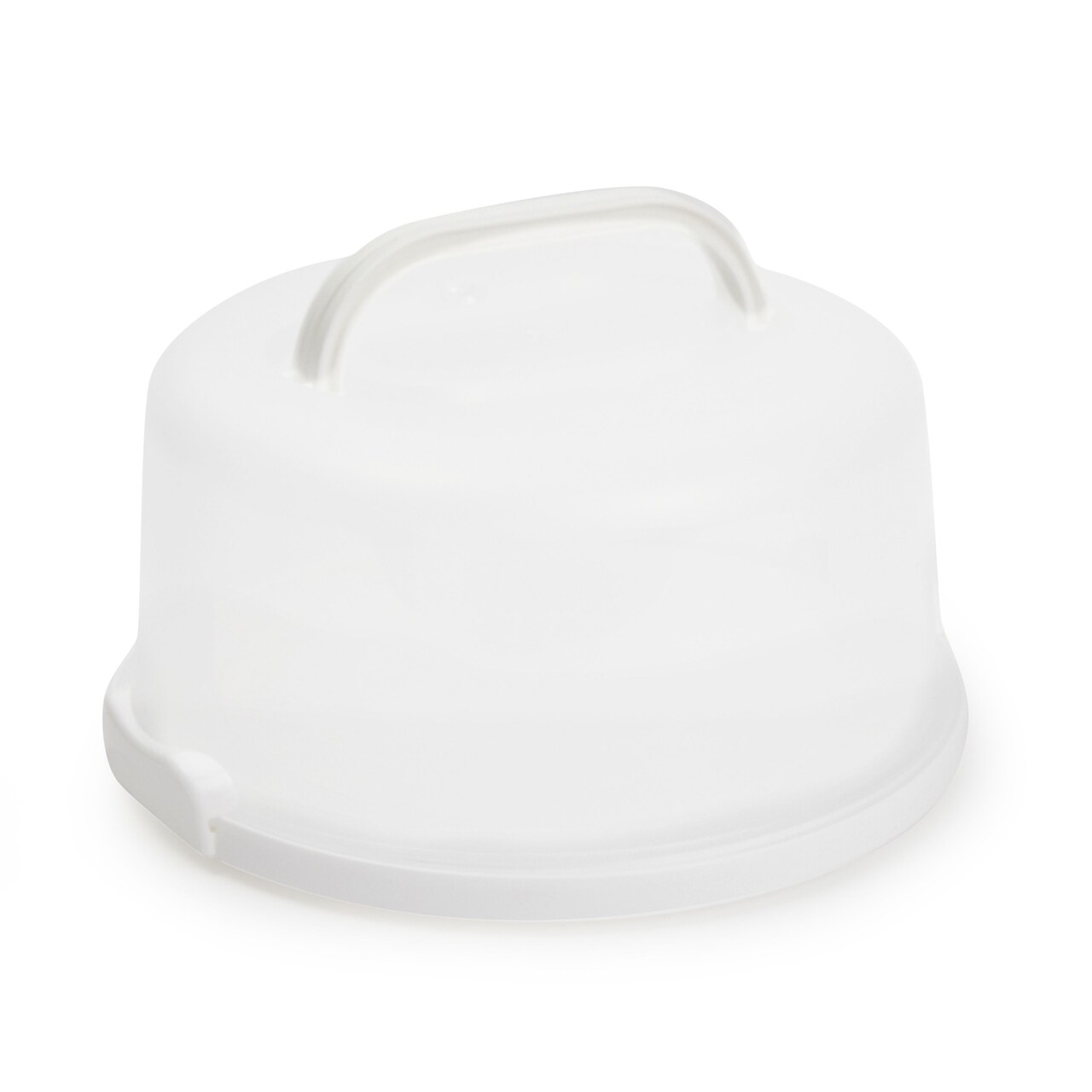 Round Cake Carrier with Lid and Handle for 10-Inch Desserts (12 x 5.9 In)